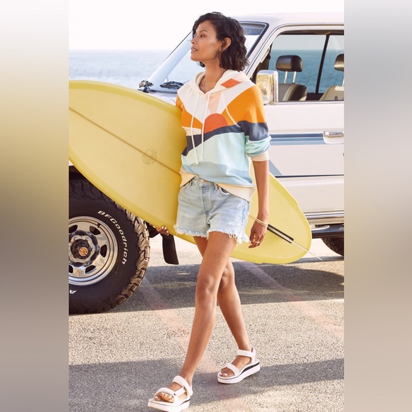 Faherty Soleil Hoodie Sun and Sea XS NWT - Picture 2 of 9